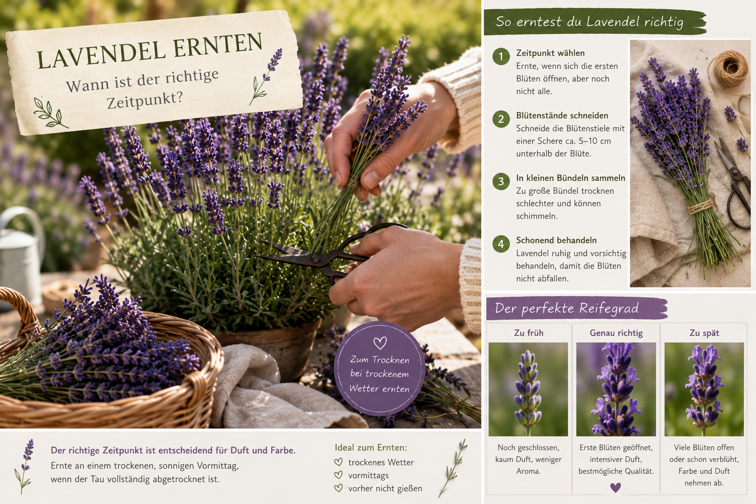 Lavendel ernten