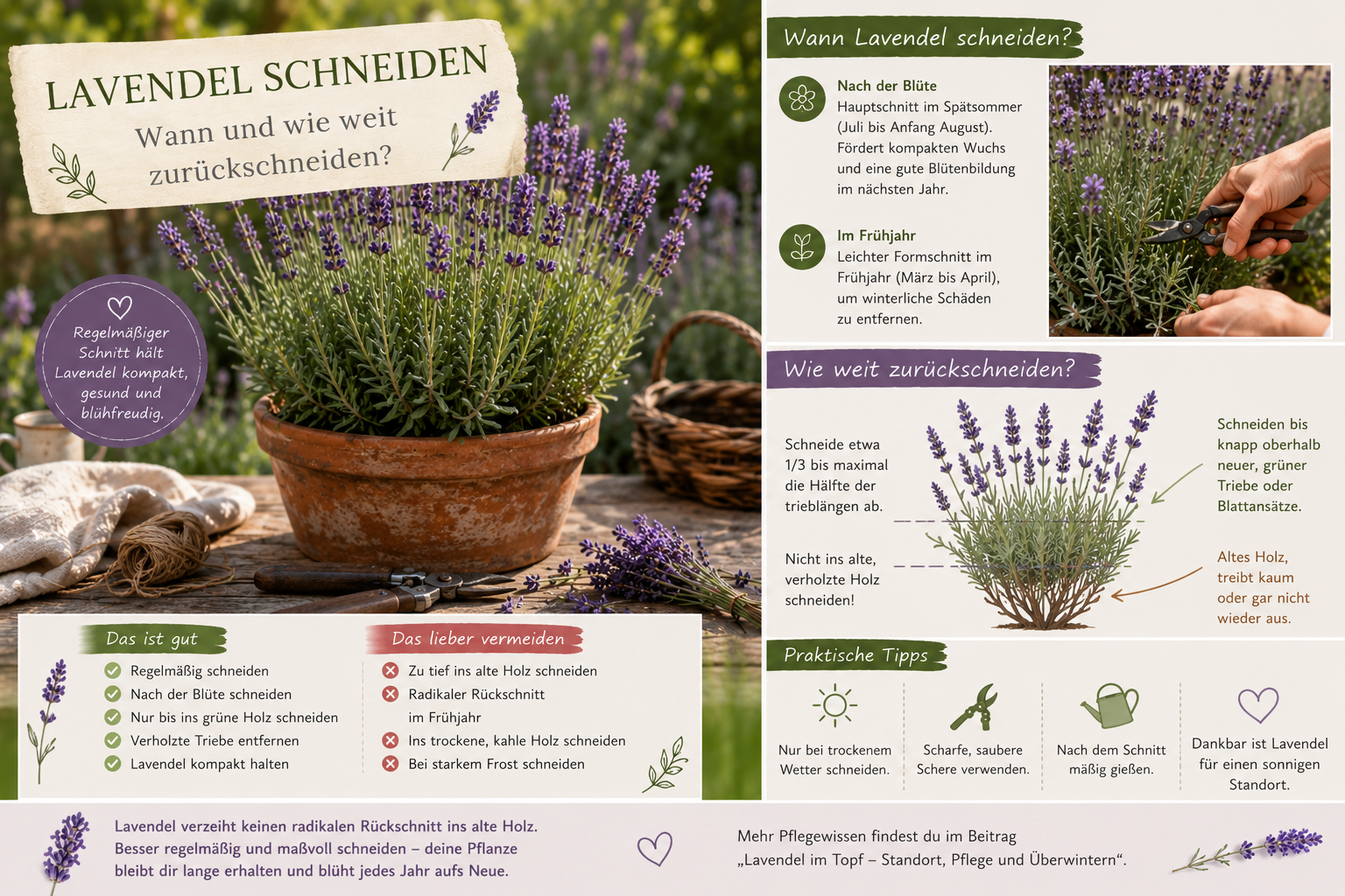 Lavendel schneiden 